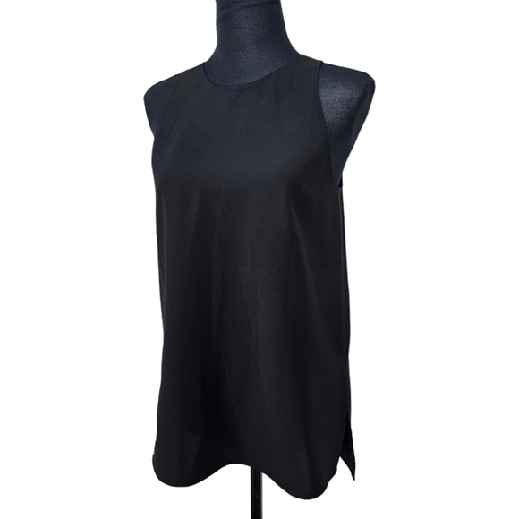 Vince Black Basic Sleeveless Keyhole Back Heavy Knit Layering Tank Top Size XS - Picture 3 of 13